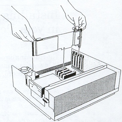 Figure 2-5 Inserting the 915MHz card in the PC